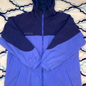 Women’s oversized Columbia windbreaker